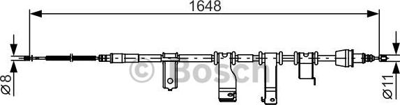 BOSCH 1 987 482 350 - Cavo comando, Freno stazionamento www.autoricambit.com