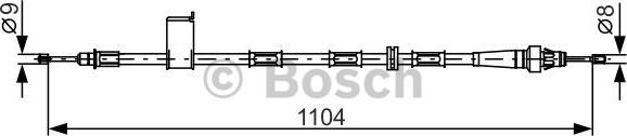 BOSCH 1 987 482 364 - Cavo comando, Freno stazionamento www.autoricambit.com