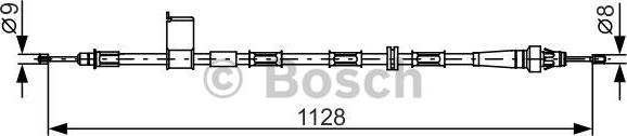 BOSCH 1 987 482 363 - Cavo comando, Freno stazionamento www.autoricambit.com