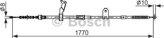 BOSCH 1 987 482 300 - Cavo comando, Freno stazionamento www.autoricambit.com