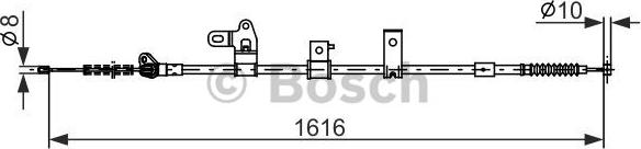 BOSCH 1 987 482 307 - Cavo comando, Freno stazionamento www.autoricambit.com