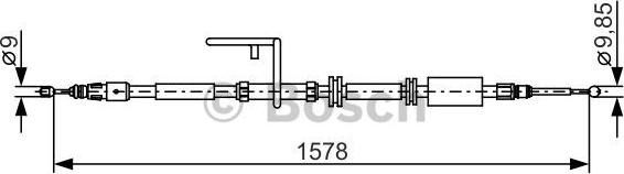 BOSCH 1 987 482 314 - Cavo comando, Freno stazionamento www.autoricambit.com