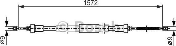 BOSCH 1 987 482 384 - Cavo comando, Freno stazionamento www.autoricambit.com