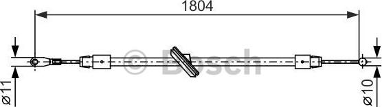 BOSCH 1 987 482 380 - Cavo comando, Freno stazionamento www.autoricambit.com