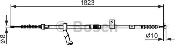 BOSCH 1 987 482 295 - Cavo comando, Freno stazionamento www.autoricambit.com