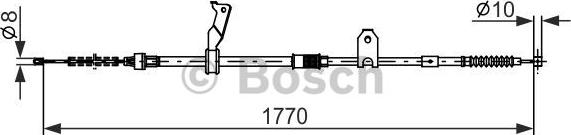 BOSCH 1 987 482 298 - Cavo comando, Freno stazionamento www.autoricambit.com