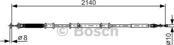 BOSCH 1 987 482 288 - Cavo comando, Freno stazionamento www.autoricambit.com