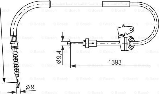 BOSCH 1 987 482 227 - Cavo comando, Freno stazionamento www.autoricambit.com