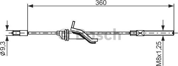 BOSCH 1 987 482 279 - Cavo comando, Freno stazionamento www.autoricambit.com