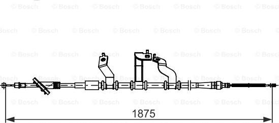 BOSCH 1 987 482 742 - Cavo comando, Freno stazionamento www.autoricambit.com