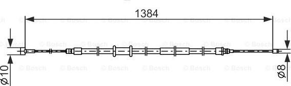 BOSCH 1 987 482 718 - Cavo comando, Freno stazionamento www.autoricambit.com