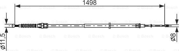 BOSCH 1 987 482 789 - Cavo comando, Freno stazionamento www.autoricambit.com