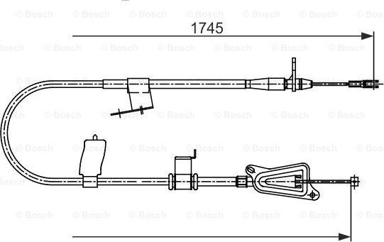 BOSCH 1 987 482 731 - Cavo comando, Freno stazionamento www.autoricambit.com