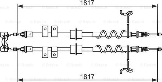 BOSCH 1 987 482 776 - Cavo comando, Freno stazionamento www.autoricambit.com