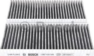 BOSCH 1 987 435 549 - Filtro, Aria abitacolo www.autoricambit.com