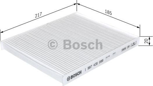 BOSCH 1 987 435 088 - Filtro, Aria abitacolo www.autoricambit.com