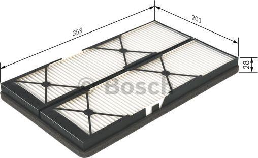 BOSCH 1 987 432 044 - Filtro, Aria abitacolo www.autoricambit.com