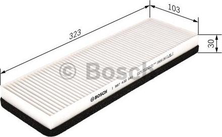 BOSCH 1 987 432 041 - Filtro, Aria abitacolo www.autoricambit.com