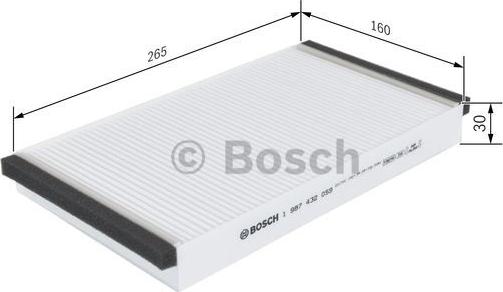 BOSCH 1 987 432 059 - Filtro, Aria abitacolo www.autoricambit.com