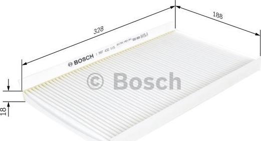 BOSCH 1 987 432 015 - Filtro, Aria abitacolo www.autoricambit.com