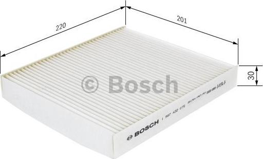 BOSCH 1 987 432 075 - Filtro, Aria abitacolo www.autoricambit.com