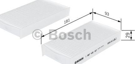 BOSCH 1 987 432 167 - Filtro, Aria abitacolo www.autoricambit.com