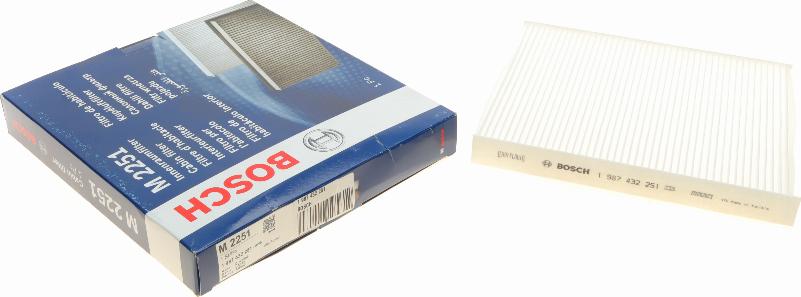 BOSCH 1 987 432 251 - Filtro, Aria abitacolo www.autoricambit.com