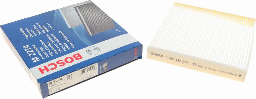 BOSCH 1 987 432 274 - Filtro, Aria abitacolo www.autoricambit.com