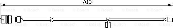 BOSCH 1 987 474 995 - Contatto segnalazione, Usura past. freno/mat. d'attrito www.autoricambit.com