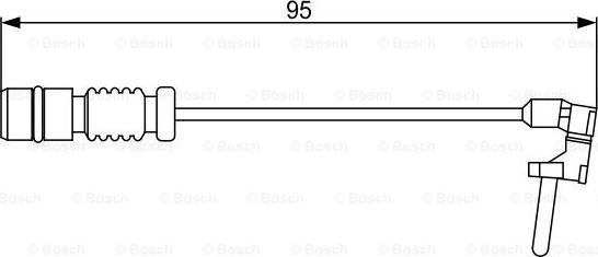 BOSCH 1 987 474 901 - Contatto segnalazione, Usura past. freno/mat. d'attrito www.autoricambit.com