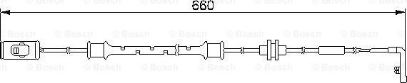 BOSCH 1 987 474 972 - Contatto segnalazione, Usura past. freno/mat. d'attrito www.autoricambit.com