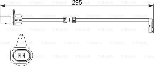 BOSCH 1 987 474 508 - Contatto segnalazione, Usura past. freno/mat. d'attrito www.autoricambit.com