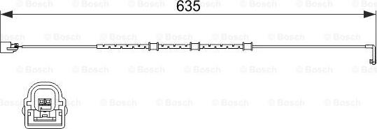 BOSCH 1 987 474 515 - Contatto segnalazione, Usura past. freno/mat. d'attrito www.autoricambit.com