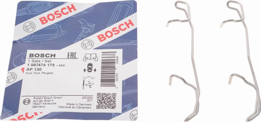 BOSCH 1 987 474 175 - Kit accessori, Pastiglia freno www.autoricambit.com