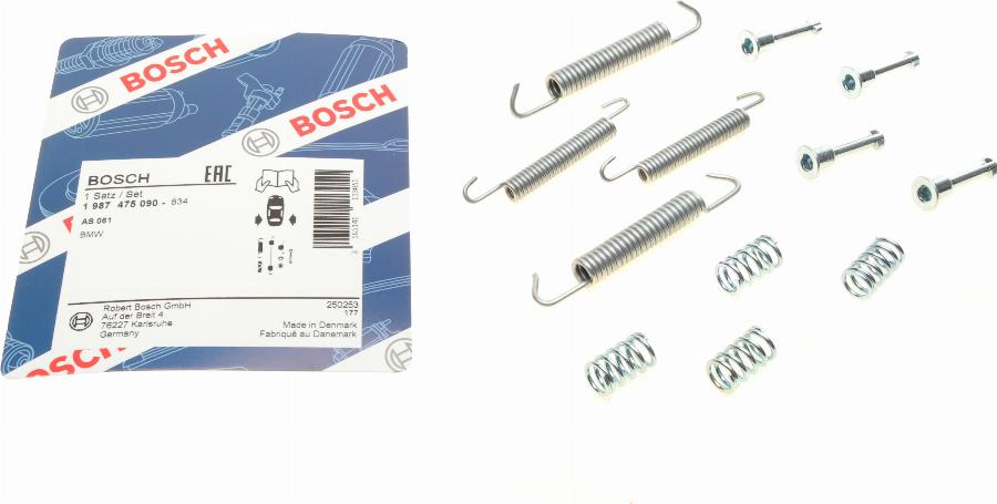 BOSCH 1 987 475 090 - Kit accessori, Ganasce freno stazionamento www.autoricambit.com