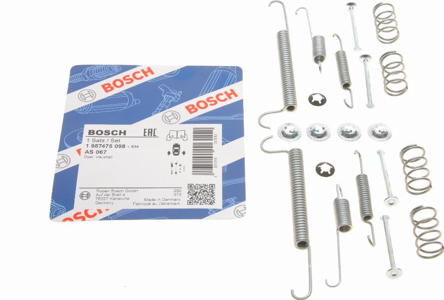 BOSCH 1 987 475 098 - Accessori, freno a tamburo www.autoricambit.com