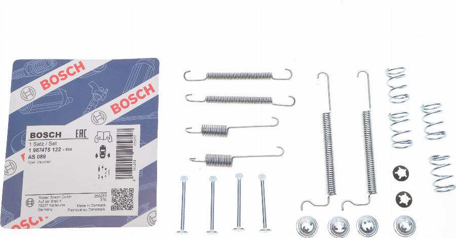 BOSCH 1 987 475 122 - Accessori, freno a tamburo www.autoricambit.com