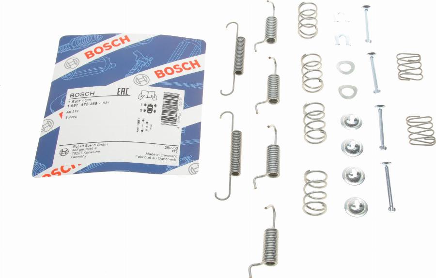 BOSCH 1 987 475 369 - Kit accessori, Ganasce freno stazionamento www.autoricambit.com