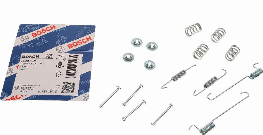 BOSCH 1 987 475 311 - Kit accessori, Ganasce freno stazionamento www.autoricambit.com