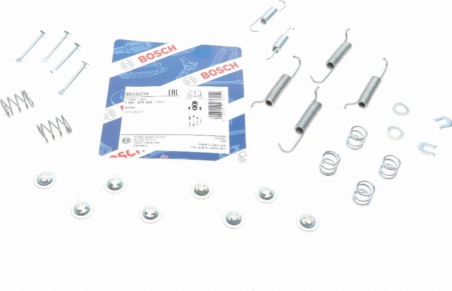 BOSCH 1 987 475 320 - Kit accessori, Ganasce freno stazionamento www.autoricambit.com