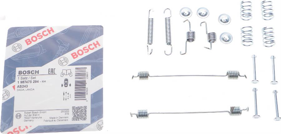 BOSCH 1 987 475 294 - Accessori, freno a tamburo www.autoricambit.com