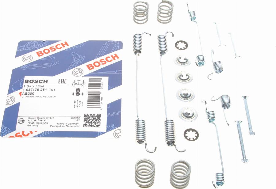 BOSCH 1 987 475 251 - Accessori, freno a tamburo www.autoricambit.com