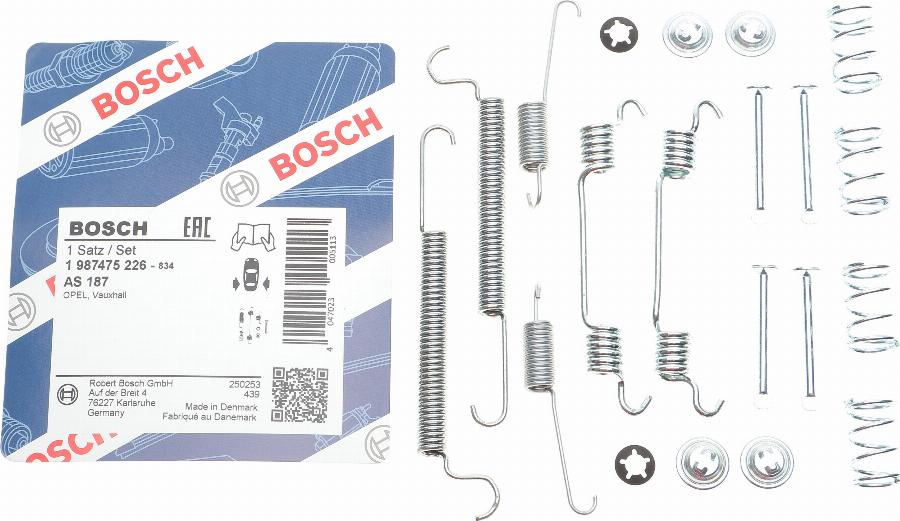 BOSCH 1 987 475 226 - Accessori, freno a tamburo www.autoricambit.com