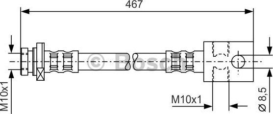 BOSCH 1 987 476 903 - Flessibile del freno www.autoricambit.com