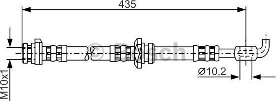 BOSCH 1 987 476 911 - Flessibile del freno www.autoricambit.com