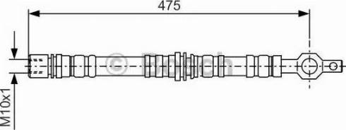 BOSCH 1 987 476 498 - Flessibile del freno www.autoricambit.com