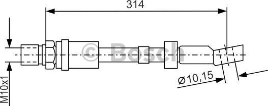 BOSCH 1 987 476 408 - Flessibile del freno www.autoricambit.com