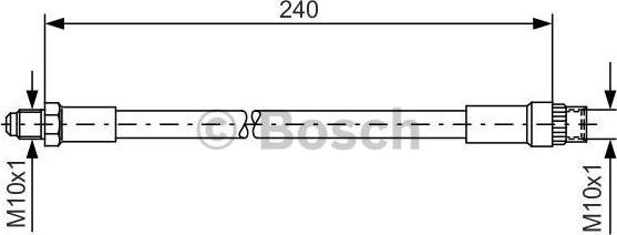 BOSCH 1 987 476 421 - Flessibile del freno www.autoricambit.com