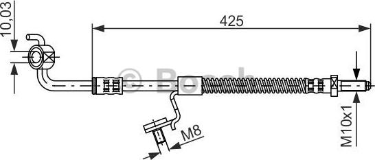 BOSCH 1 987 476 566 - Flessibile del freno www.autoricambit.com