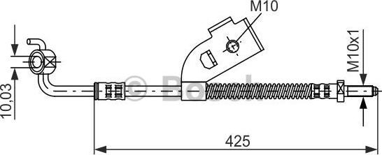 BOSCH 1 987 476 568 - Flessibile del freno www.autoricambit.com